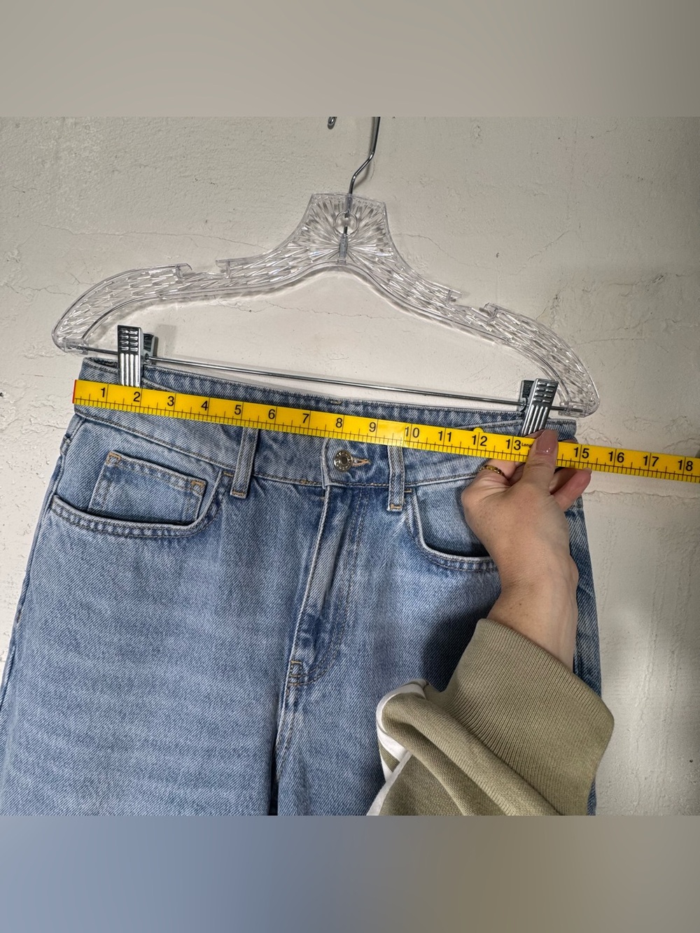 Mango Matilda Light Blue Straight Leg Jeans baggy or bootcut super cute trend - Picture 6 of 9